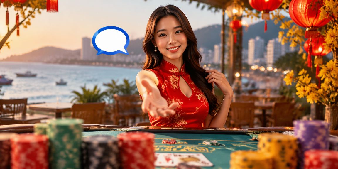Người chơi thư giãn bên bàn Baccarat tại Vũng Tàu và cà phê buổi sáng